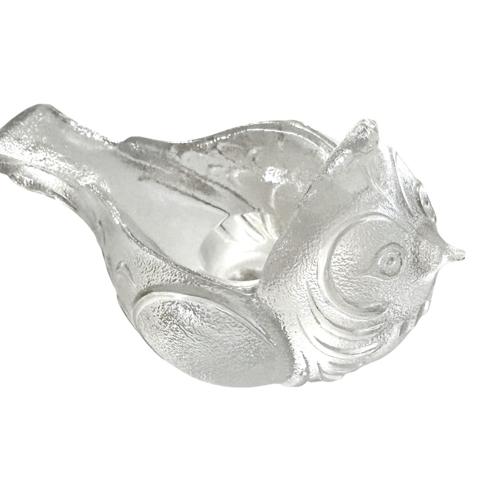 MCM Bjorn Wiinblad Rosenthal Studio-Line Crystal Sparrow Candle Holder Glasspatz